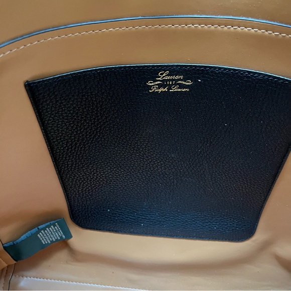 Lauren Ralph Lauren Vegan Pebbled Leather and Cork Bag - Picture 11 of 12